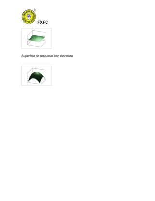 FXFC
Superficie de respuesta con curvatura
 