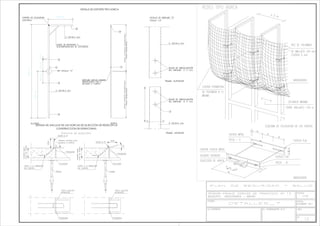 240 cm.
100
cm.
100
cm.
10
cm.
DETALLE DE SOPORTE TIPO HORCA
400
cm.
800
cm.
SISTEMA DE ANCLAJE DE LAS HORCAS DE SUJECCIÓN DE REDES EN LA
CONSTRUCCIÓN DE ESTRUCTURAS
 