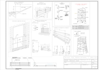 PIE DERECHO
MÁXIMO 2,50 m
RODAPIE 15*5 mm
EN FORJADO
CARTUCHO EMBEBIDO
BANDAS AMARILLAS Y NEGRAS
TUBO PINTADO EN
PIE DERECHO
0,90
m
 