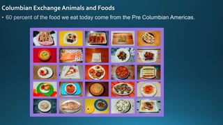 Columbian Exchange Animals and Foods
 