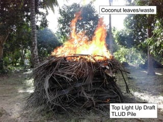 Top Light Up Draft
TLUD Pile
Coconut leaves/waste
 
