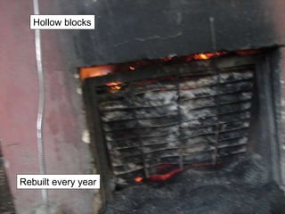 Hollow blocks
Rebuilt every year
 