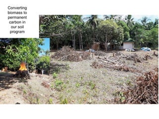 Converting
biomass to
permanent
carbon in
our soil
program
 