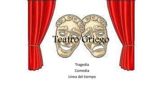 Teatro Griego
Tragedia
Comedia
Línea del tiempo
 