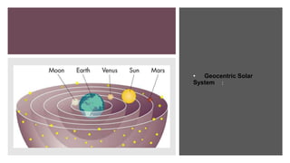 • Geocentric Solar
System :
 