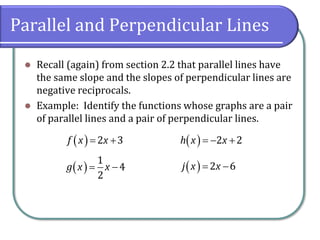 4.1 Linear Functions | PDF