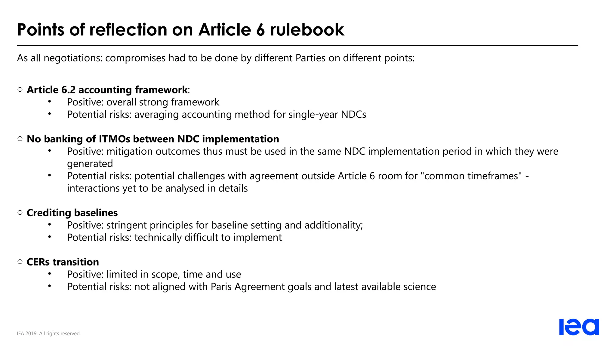 Overview of Article 6 and the Paris Agreement Rulebook - Luca Lo Re ...