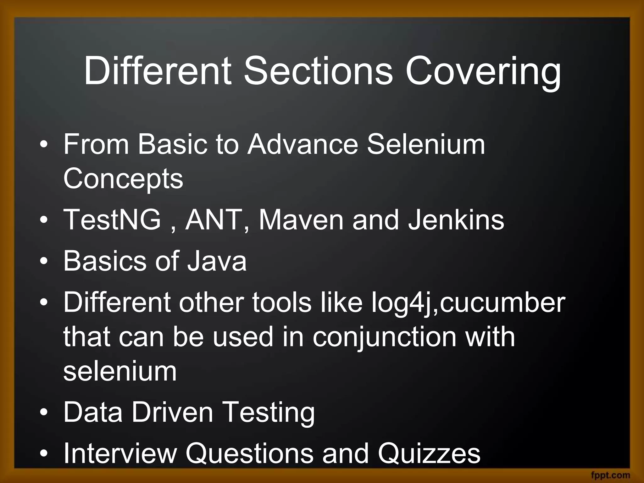 4 1 selenium course content ppt