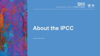 About the IPCC
Youba Sokona, IPCC Vice-Chair
 