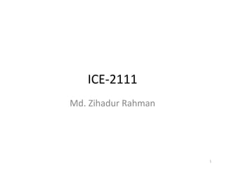ICE-2111
Md. Zihadur Rahman
1
 