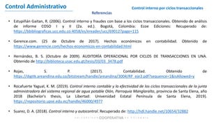 4. C.A. Control interno por ciclos transaccionales | PDF