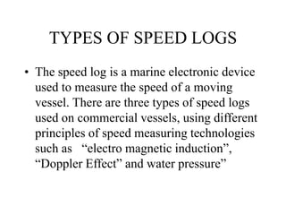4. MARINE SPEED LOGS.ppt