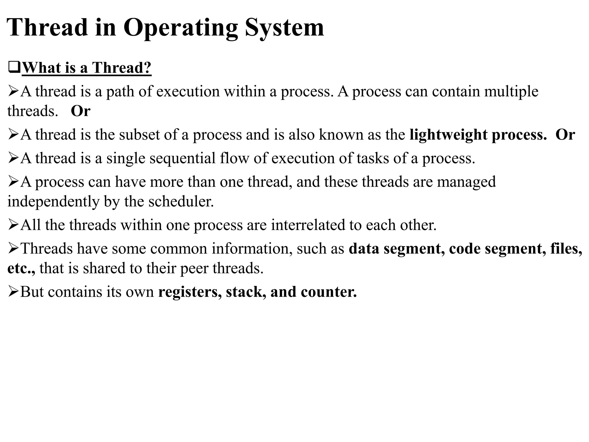 Process & Thread Management | PDF