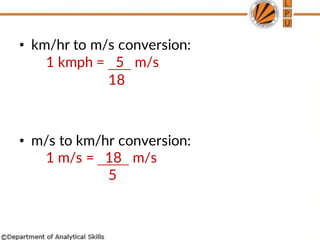 4. UNIT- II Time, Speed and Distance (1).pdf