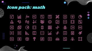Icon pack: math
 