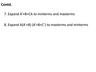 4. Boolean Function and Their Representation.pptx