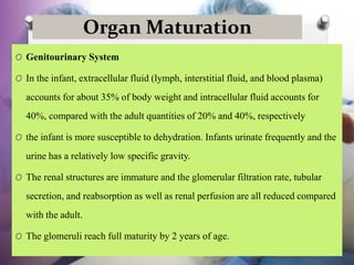 Organ Maturation
Integumentary System
O Acrocyanosis (blueness of the hands and feet) is normal in the
newborn; it decreas...