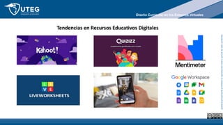 Queda
expresamente
prohibida
la
reproducción
total
o
parcial
de
este
contenido
Tendencias en Recursos Educativos Digitales
Diseño Curricular en los Entornos Virtuales
 