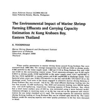 CARRYING CAPACITY ESTIMATION NITROGEN shrimp culture.pdf