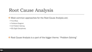 root causes analysis