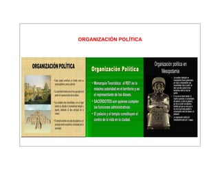 ORGANIZACIÓN POLÍTICA
 