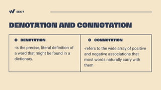 Denotation and Connotation | PPT