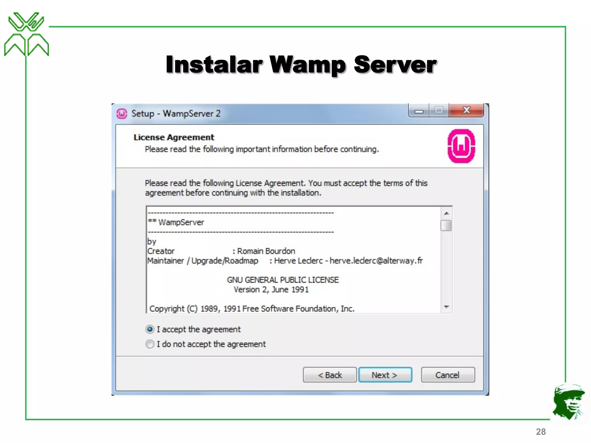 Instalar Wamp Server
28
 