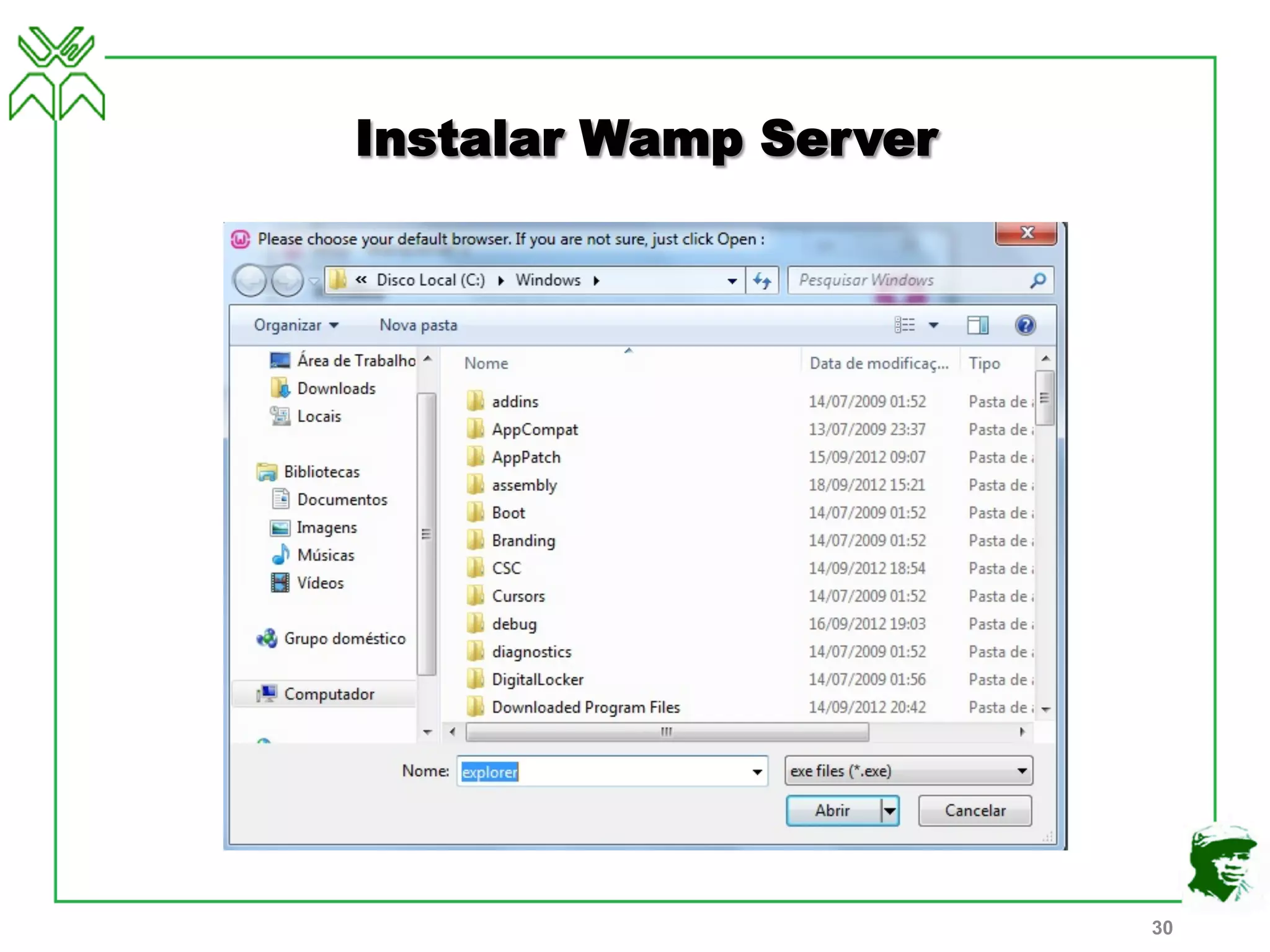 Instalar Wamp Server
30
 