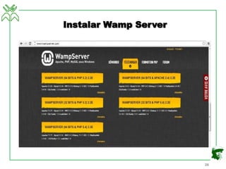 Instalar Wamp Server
26
 
