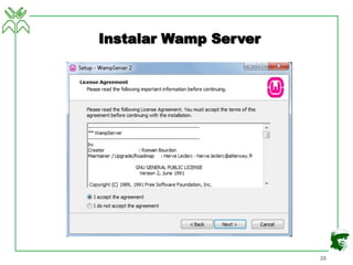 Instalar Wamp Server
28
 