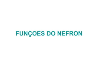 FUNÇOES DO NEFRON
 