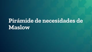Pirámide de necesidades de
Maslow
 