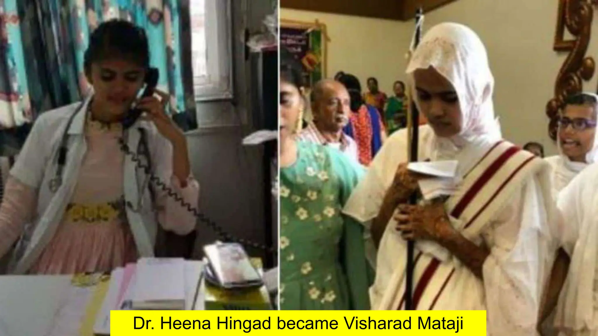 Dr. Heena Hingad became Visharad Mataji
 