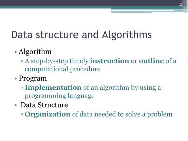 Data Structure & Algorithms - Introduction | PPT