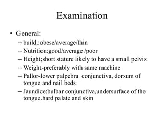 Bulbar Weight History and Examination.ppt