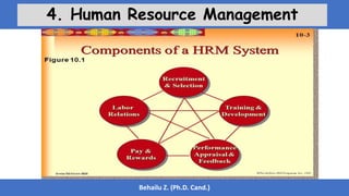 Behailu Z. (Ph.D. Cand.)
4. Human Resource Management
 