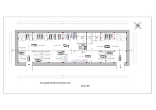 7
6
10
9
8
1
2
4
34 28
24 23 21 20
17
19
12
11
18
27 26
29
33
35
36
3
5
13
22
1
2
3
4
5
6
7
8
10
11
12
13
14
16
17
18
20
21
22
19
1.40
0.30
1.40
9
15
23 2.11
32
15
14
16
25
31 30
1
2
3
4
5 6 7 8 9 10 11 12 13 14
15
16
17
18
Buanderie
44.31 m²
Stokage
30.37 m²
Chaufferie
26.6m²
Sanitaire
10.70 m²
Sanitaire
10.70 m²
2.50
5.00
2.00
1.25
7.04
6.33
7.32
4.15
5.32
5.05
4.08
2.23
-4.25
O
S E
N
10.00 10.25 9.50 60 8.00 8.00 9.50
73.40
9.00 8.10
4.00
8.40
7.80
10.00 10.25 9.50 60 8.00 9,50 9.00
73.40
8.40
7.80
4.00
8.00 8.10
20.50
20.50
PLAN (EQUIPEMENT1) DE SOUS SOL
ECH:1/250
A A
 