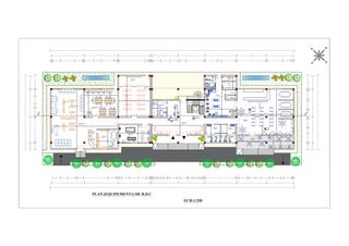 9.00 8.10
10.00 10.25 9.50 60 9,50
73.40
8.00
9,05
45
42
70 80
90
78
1.1
38
2.20
97
2.20
69
1.10
78
72 90
80
45
15
45
91 45
2,40
94
2,40
1,03
2,39
1,77
1,80
66
2,40
45
2,40
2,63
2,40
76
45
52
2,40
7,40
1,80
2,09 2,40 56
2,40 27
67
8.00
salle d'informatique
82.30 m²
0.94
0.73
salle de Lecture
229.9 m²
1.32
1.16
0.72
0.72
5
4
3
2 1 1
6
6
2
3
4
5
salle des jeux
49.35m²
salle de TV
114.9 m²
Dépôt
9.5m²
Chambre
froide
10m²
légumes
viandes
stokage
vaisselle
propre
3.97m²
salle de
personnel
12.12m²
Terrasse
66.12 m²
0.92
Restaurant
229.90 m²
1.21
1.57
1.65
0.80
1.11
2.02
1.13
17.77
19.91
5.25
9.4
8.24
9.94
0.83
5.70
6.06
4.99
4.40
12.39
9.50
13.62
4.63
1
2
3
4
5
6
7
8
10
11
12
13
14
16
17
18
20
21
22
19
1.40
0.30
1.40
9
15
23 2.11
salle d'archive
34.54 m²
12.24
9.39
1.50
0.8
1.30 1.30
Administration
21.95 m²
Hall D'accueil
136.58 m²
10.28
15.61
Cuisine
117.70 m²
locaux
poubelles
6m²
4.06
2.36
1.48
4.06
2.96
3.37
3.90
3.11
1.95
2.04
16.88
5.36
4.63
5.36
Sanitaire
24.80 m²
Sanitaire
24.80 m²
3.92
16.88
45 21 2,40 4,24 2,40 27 45 2,51 2,40 3,75 95 17 45 7,89 95 26 45 15 45 2,40 2,76 67 1,80 5,40 45 3,52 1,20 4,34 45 8,59 45 4,72 2,40 57 45
45
4,01
22
2,40
71
2,40
39
1,80
45
43
2,40
35
1,62
2,50
45
1,80
1,80
45
7,30
45
21
2,40
1,17
2,40
1,75
45
4,01
10.00 10.25 9.50 60 8.00 8.00 9.50
73.40
9.00 8.10
4.00
8.40
7.80
2.00
8.40
7.80
2.00
4.00
22.50
22.50
+0.00
O
S E
N
PLAN (EQUIPEMENT1) DE R.D.C
ECH:1/250
A A
2,40
 