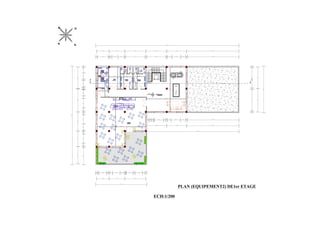 13,59
24,26
5 4
3
2
1
1
6 6
2
3
4 5
1
2
3
4
5
6
7
8
9
10
11
12
13
14
15
16
17
18
20
21
22
19
1.40
0.30
1.40
Hall +Espace de
jeu120 .39 m²
Sanitaire
18.00m²
Sanitaire
18.00m²
Depot
16.52 m²
Salle de personnel
12.68m²
Cafétéria
142.20m²
11.61
10.37
5.66
3.19
5.66
3.19
5.66
2.92
2.97
4.27
3.42
2.97
12.74
12.78
Sanitaire
personnel
10.15m²
13,59
40
1,25
2,40
1,16
40
5,06
40
5,11
40
1,61
1,60
40 54
2,87
40
37,60
40
1,38
1,60
37
1,60
36
40
9
1,60
72
2,40
90
40
54
2,40
1,68
40
59
2,40
72
40
4,52
40
1,03
2,00
72
40
49
2,00 17 1,80 48 2,00 66 40
13,79
40
1,44
2,40
97
40
6.00
5.00
4.10
4.55
25,86
40
5,31
40
5,71
40
3.30 4,15 5.50
5.20
5.70
6.00
12,21
13,34
13,79
0,400,39
O
S
E
N
PLAN (EQUIPEMENT2) DE1er ETAGE
ECH:1/200
5.20
5.45
5.50
4,15
3.30
41 39 52 17 2,40 64
5.30
51
A
A
A
A
A
+0.4.25
5.70
 