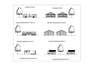 fACADE (typ3)
fACADE (typ4)
fACADE arriere (TYPE3) fACADE arriere (TYPE4)
fACADE PRENCIPALE (TYPE4)
fACADE PRENCIPALE (TYPE 3)
fACADE sud_este(type 3)
fACADE nORD-EST(Type1)
 