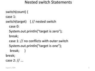 4.CONTROL STATEMENTS_MB.ppt . | PPT