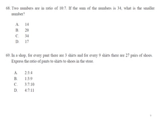 Civil Service Math Pdf Ratio Fraction and Ratio Calculation for Prelims | PPTX