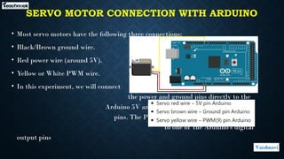 4. Working with different Actuators System - Dc Motor, Servo, and