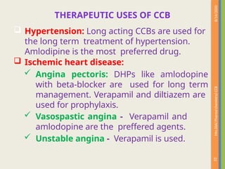 .CALCIUM CHANNEL BLOCKERS. VASODILATORS,PMC 2 | PPTX