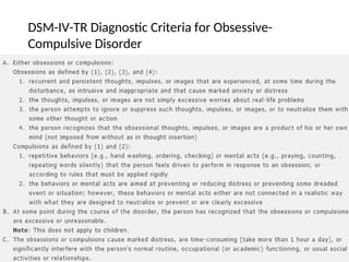 DSM-IV-TR Diagnostic Criteria for Obsessive-
Compulsive Disorder
 
