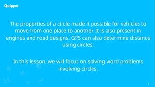 APPLICATION OF CIRCLES IN REAL-LIFE SITUATIONS | PPTX