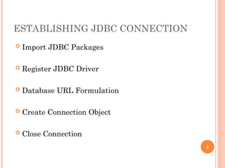4. Database Connectivity using JDBC .ppt
