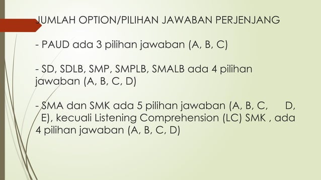 4. ATURAN TAMBAHAN DALAM PENULISAN SOAL.pptx