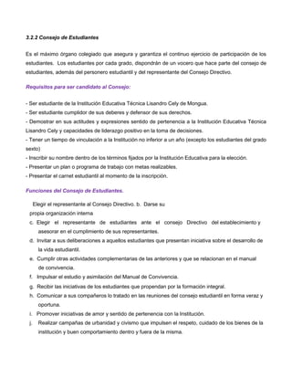 CAPÍTULO 3 MANUAL DE CONVIVENCIA ESCOLAR | PDF