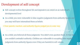 Self concept and self esteem for teching | PDF